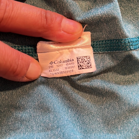 Columbia Omni-wick women’s long sleeve teal loose fit activewear pullover top M - Picture 8 of 9